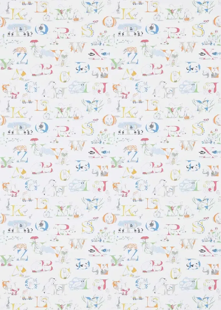 Little Sanderson Abracazoo Tapete Alphabet creme Rainbow
