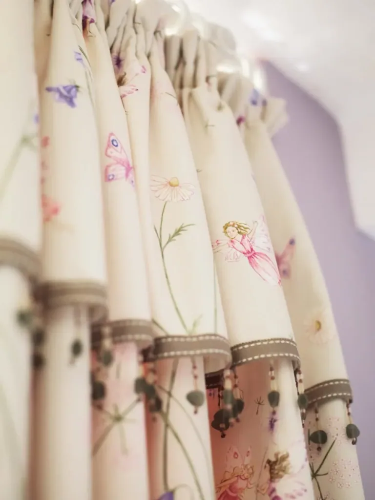 Little Sanderson Abracazoo Motivstoff Feen Garten creme lila pink