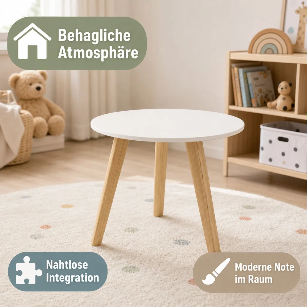 Quax Kindertisch rund weiss