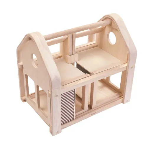 Plan Toys Puppenhaus zum Mitnehmen Holz natur