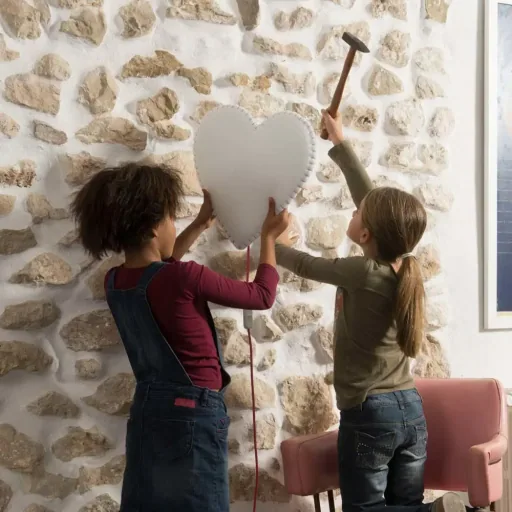 Buokids Softlampe Nachtlicht/Wandlampe Herz, Ausführung: Wandlampe; Farbe der Naht: grau