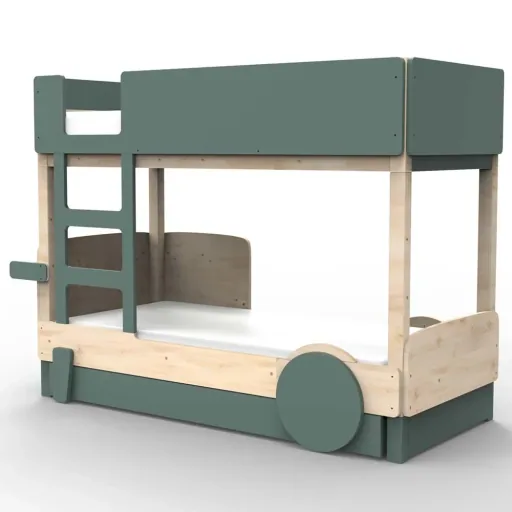 Mathy by Bols Etagenbett "Discovery" mit Bettschublade, Farbe Elemente: thunderstorm