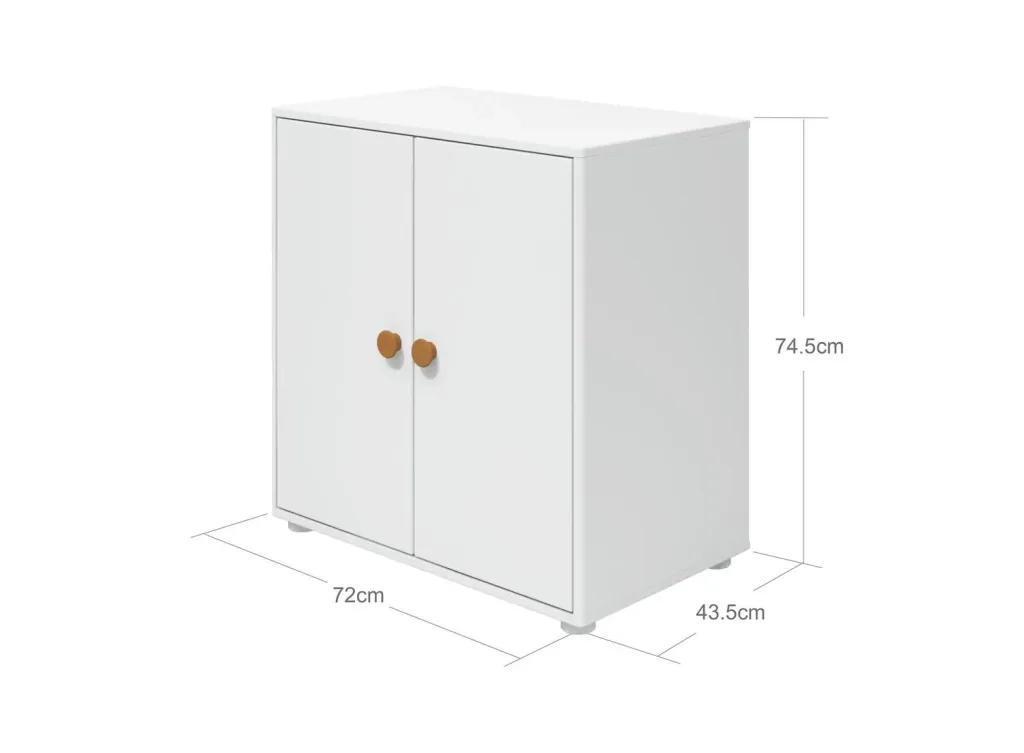 FLEXA Kleiderschrank, Schrankelement - 1 Regalboden, Roomie, Farbe: Weiß/Senf