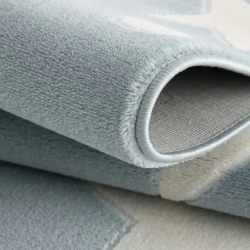 Livone Teppich Estrella Stern & Konfetti blau, Teppichgrösse: 200 x 300 cm