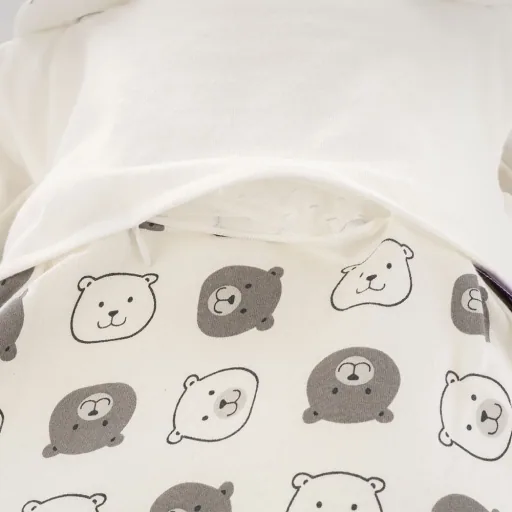 Träumeland Liebmich Baby Schlafsack, Schlummersack, Innenschlafsack 3 tlg. Set - Kleiner Bär, Grösse: 80/86