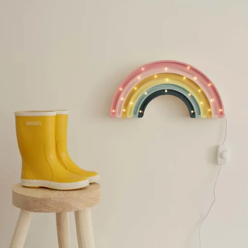 little lights Led Deko Kinderlampe Regenbogen pastell