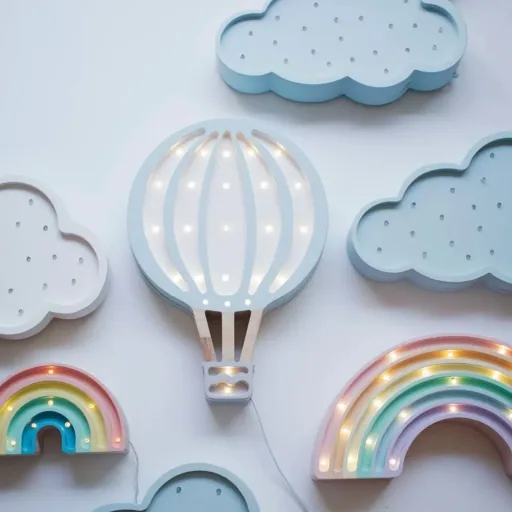 little lights Led Deko Kinderlampe Regenbogen pastell