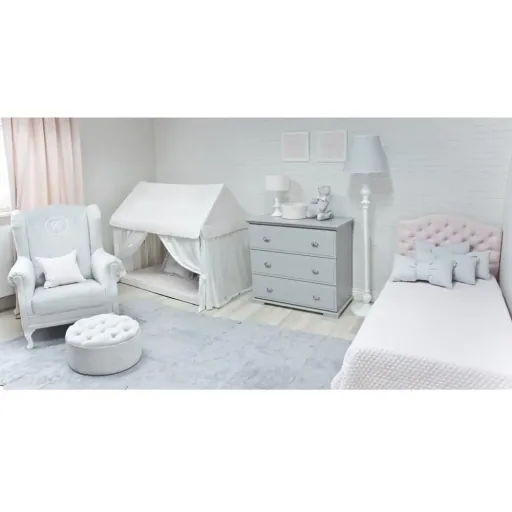 Caramella Polstersessel / Stillstuhl mit Emblem beige