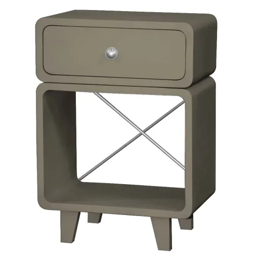Laurette Nachttisch Chevet Zzzz, Farbe: lila
