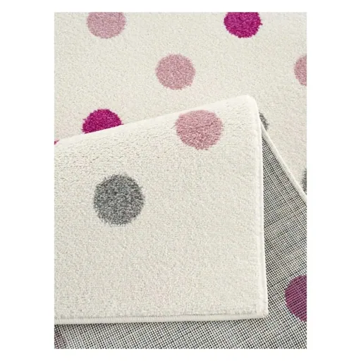 Livone Teppich Konfetti creme rosa grau, Teppichgrösse: 120 x 180 cm
