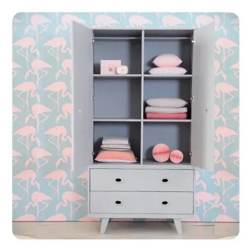 Laurette Schrank Toi et Moi, Farbe: bleu canard