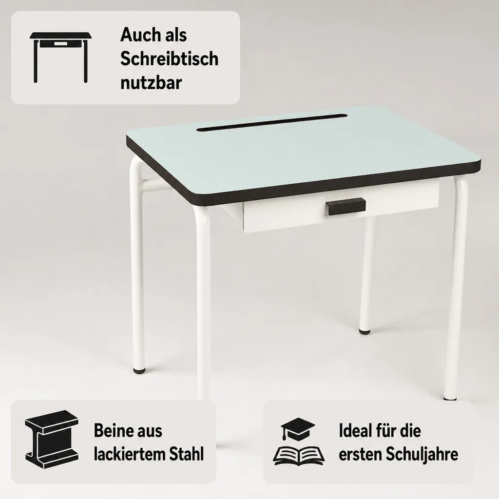 Gambettes Kindertisch/Schreibtisch Regine mint