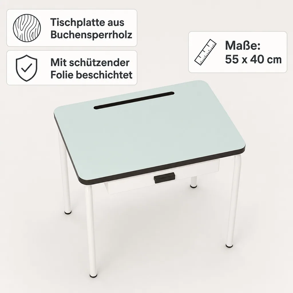 Gambettes Kindertisch/Schreibtisch Regine mint