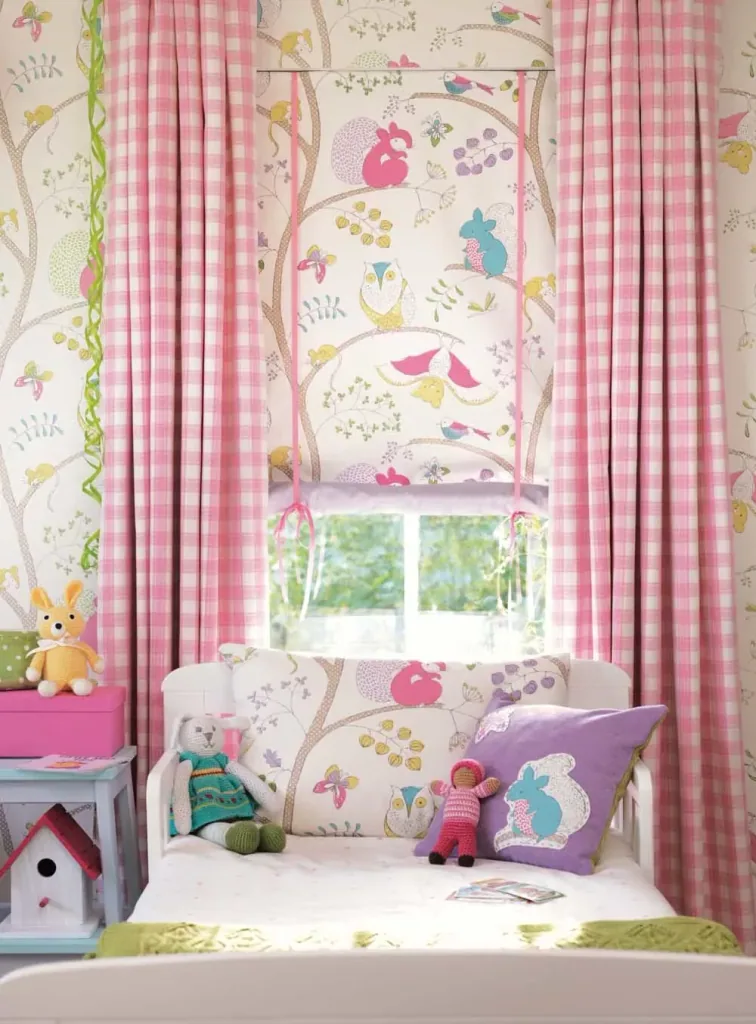 Little Sanderson Abracazoo Motivstoff Baumtiere hellblau