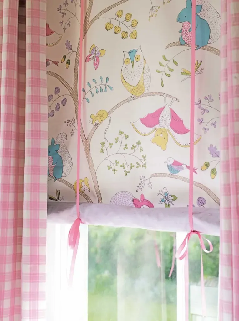 Little Sanderson Abracazoo Motivstoff Baumtiere hellblau