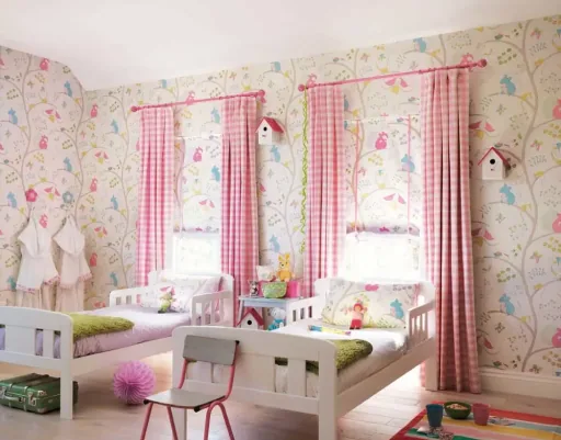 Little Sanderson Abracazoo Motivstoff Baumtiere hellblau