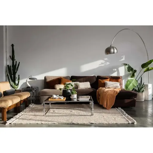Lorena Canals waschbarer Wendeteppich "Reversible Duetto" beige, Größe: 170 x 240 cm