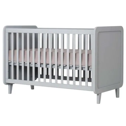 Laurette Babybett 70 x 140 cm Accroche Coeur, Farbe: taupe