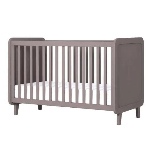 Laurette Babybett 70 x 140 cm Accroche Coeur, Farbe: taupe