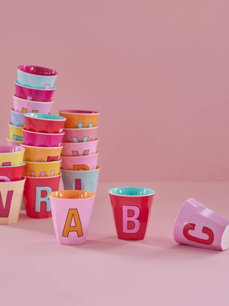 RICE Becher - P, 250 ml, Melamine, Farbe: rosa