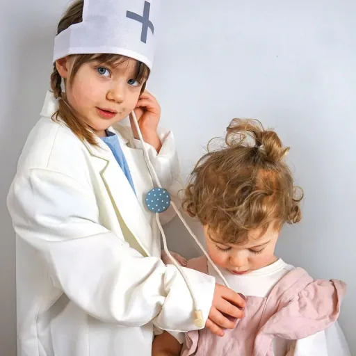 Jabadabado Kinderspielzeug, Doctor Set, Spielset - Arztkoffer, Farbe: silber