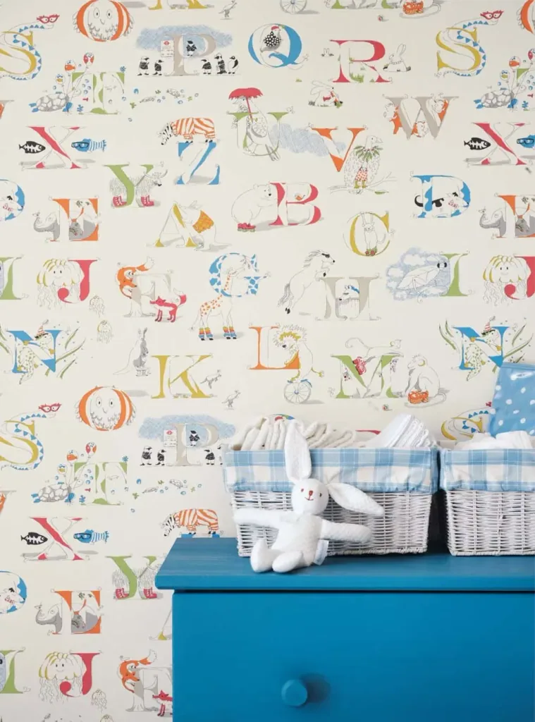 Little Sanderson Abracazoo Tapete Alphabet hellblau