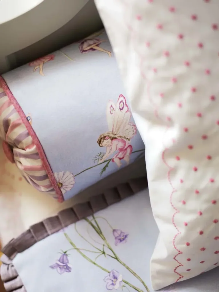 Little Sanderson Abracazoo Motivstoff Feen Garten rosa
