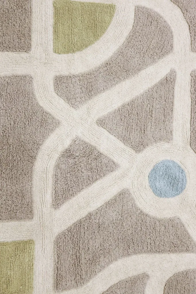 Lorena Canals Waschbarer Teppich, Spielteppich - Ecocity, 120 x 170 cm