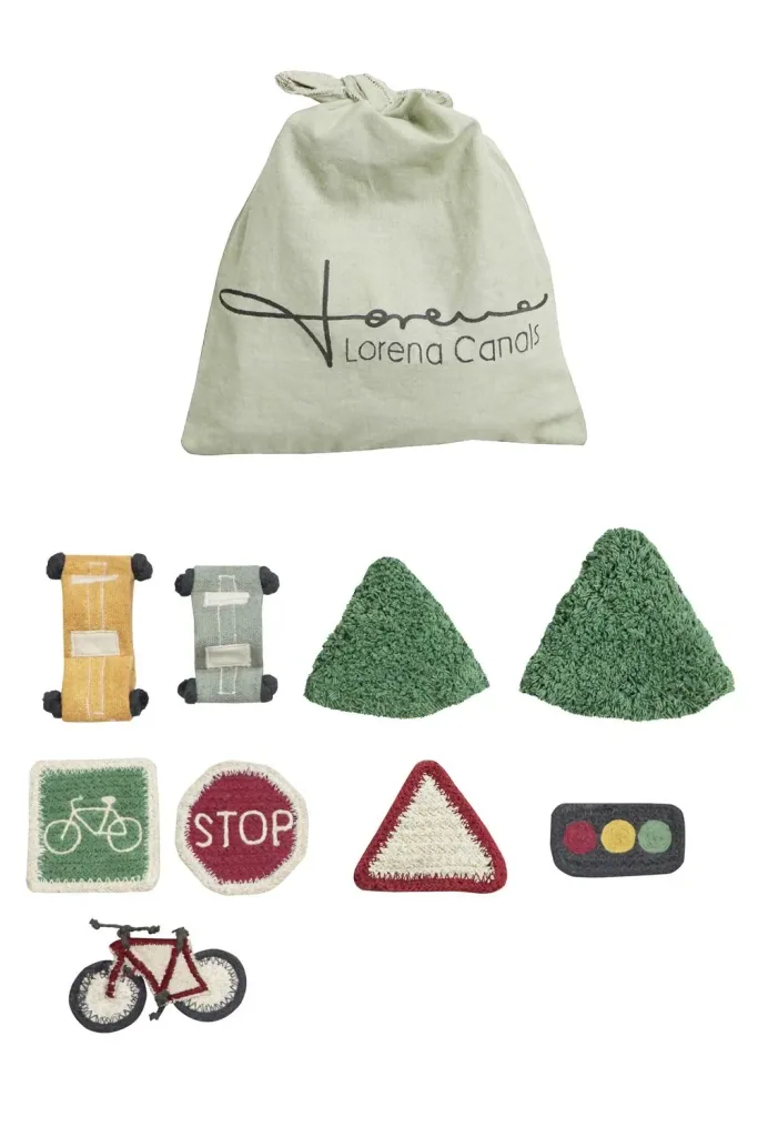 Lorena Canals Waschbarer Teppich, Spielteppich - Ecocity, 120 x 170 cm