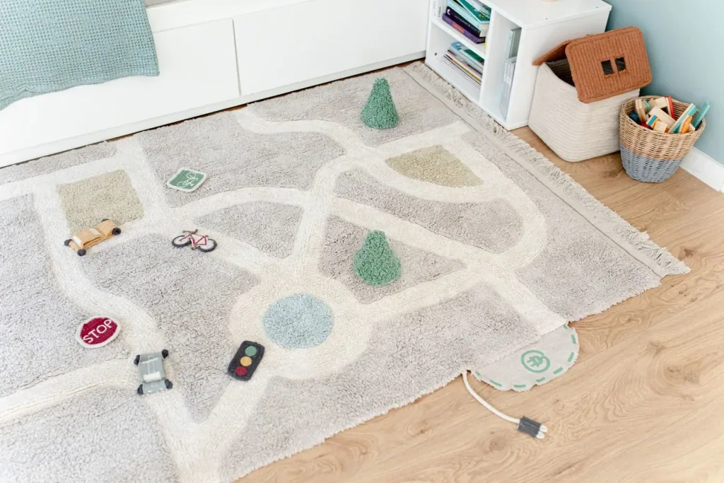Lorena Canals Waschbarer Teppich, Spielteppich - Ecocity, 120 x 170 cm