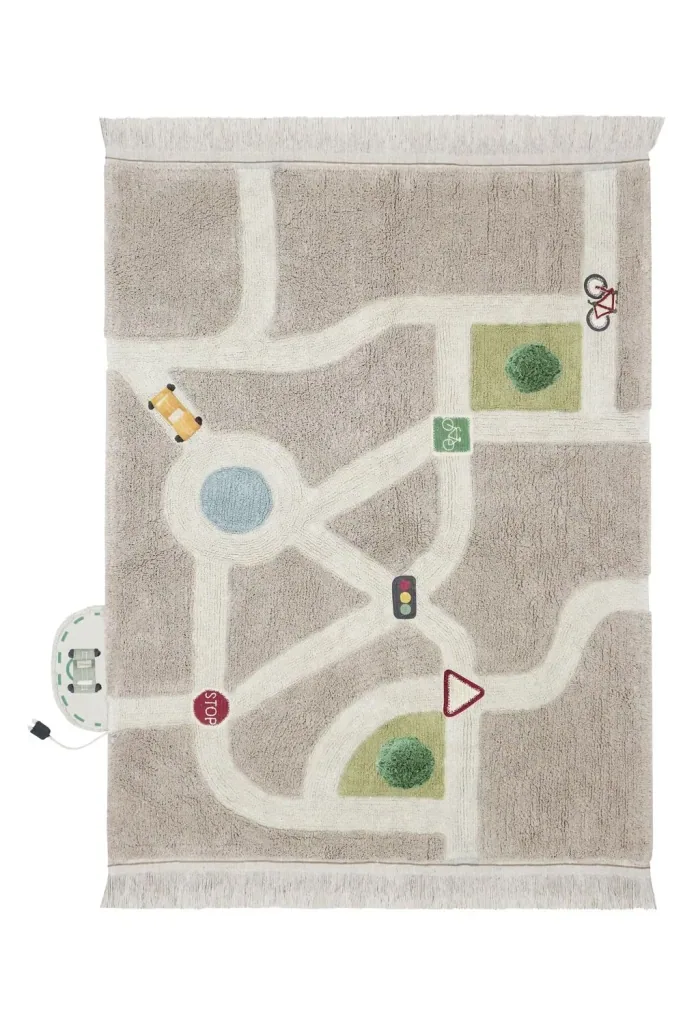 Lorena Canals Waschbarer Teppich, Spielteppich - Ecocity, 120 x 170 cm