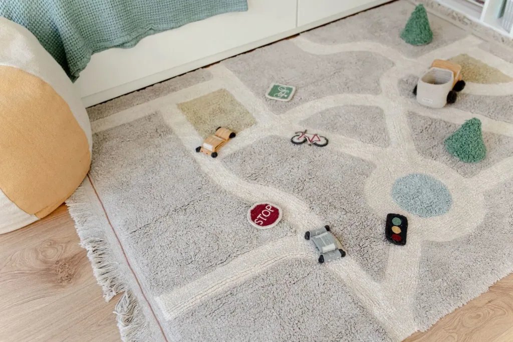 Lorena Canals Waschbarer Teppich, Spielteppich - Ecocity, 120 x 170 cm