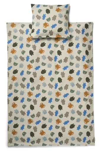 Liewood Bettwäsche, Bettdecken - Ingeborg, Farbe: Monsters blue mix