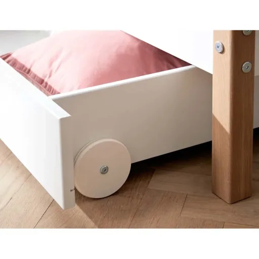 Flexa Nor Sofabett incl. Gästebett & Schubladen weiß / Eiche