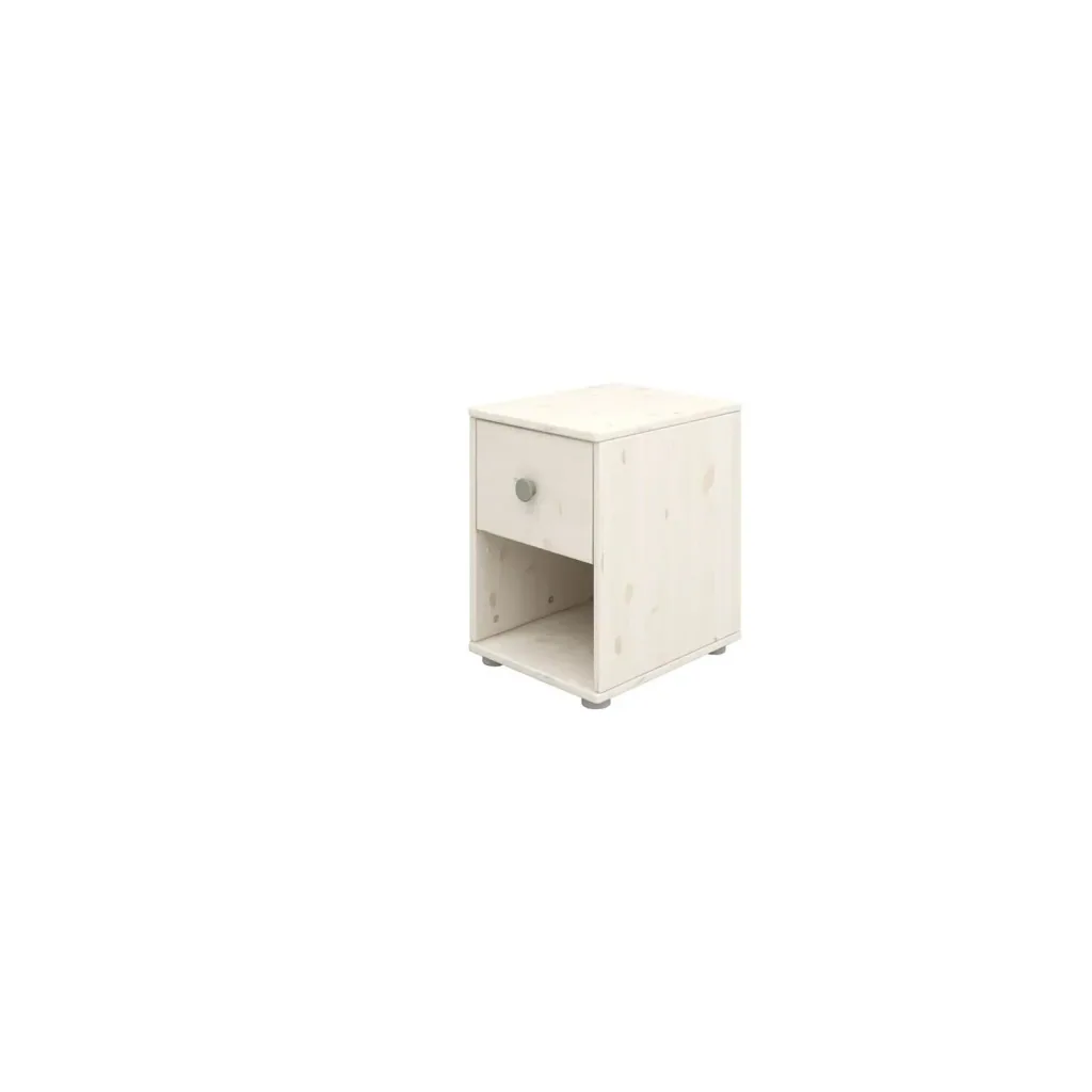 Flexa Kommode - Classic, mit 1 Schublade, 36x51,8 cm, Farbe: Weiß gekalkt / Weiß gekalkt / Naturgrün