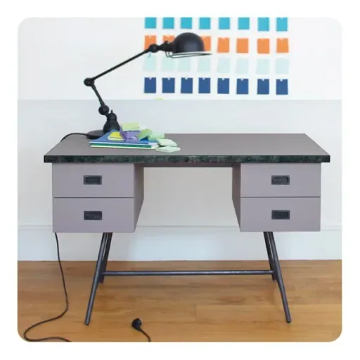 Laurette Schreibtisch L50, Farbe: Gris