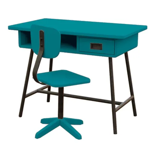 Laurette Kinderschreibtisch La Classe mit Stuhl, Farbe: Bubble Gum