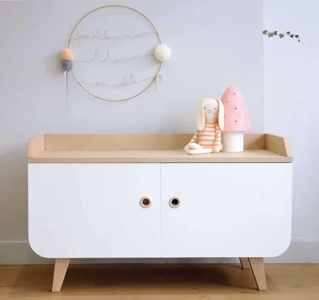 Laurette Sideboard Zen, Farbe der Flächen: Weiss