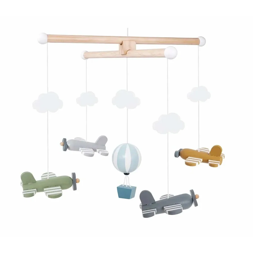 Jabadabado Baby Mobile, Mobile Holz - Flugzeuge