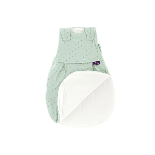 Träumeland Liebmich Baby Schlafsack, Schlummersack, Innenschlafsack - Twister grün, Grösse: 62/68