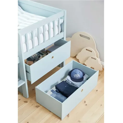 Flexa Schubladenbett "Freja" blau