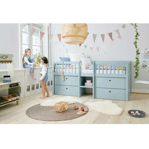 Flexa Schubladenbett "Freja" blau
