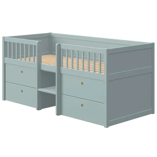 Flexa Schubladenbett "Freja" blau