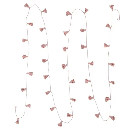 Lorena Canals Girlande Quasten Vintage rosa