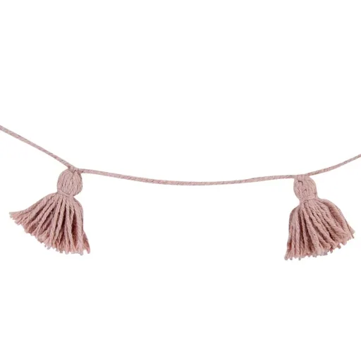 Lorena Canals Girlande Quasten Vintage rosa
