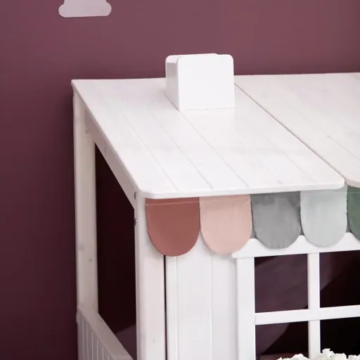Flexa Einzelbett Haus weiss
