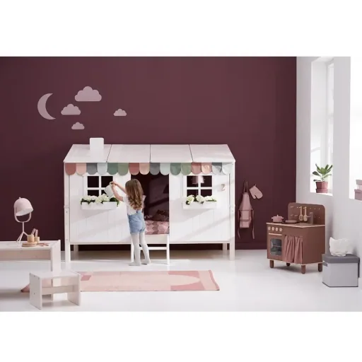 Flexa Einzelbett Haus weiss