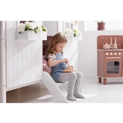 Flexa Einzelbett Haus weiss