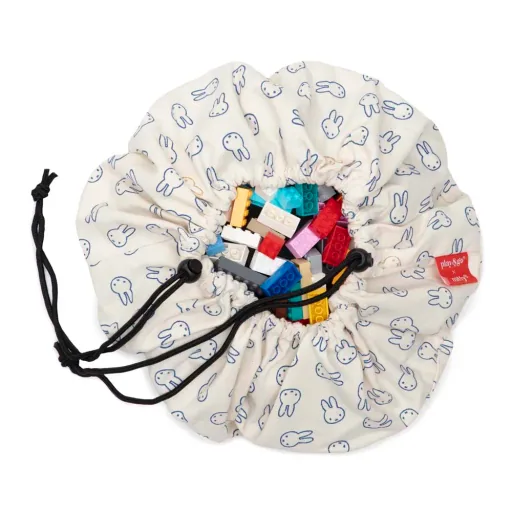 Play&Go Spielzeugsack, Spielzeugkorb, Spielzeug aufbewahrungstasche - Mini, Farbe: Miffy Mini