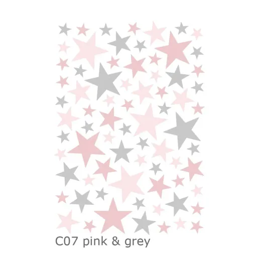 Lilipinso Wandsticker Basics gemischte Sterne, Farbe: sweet pink